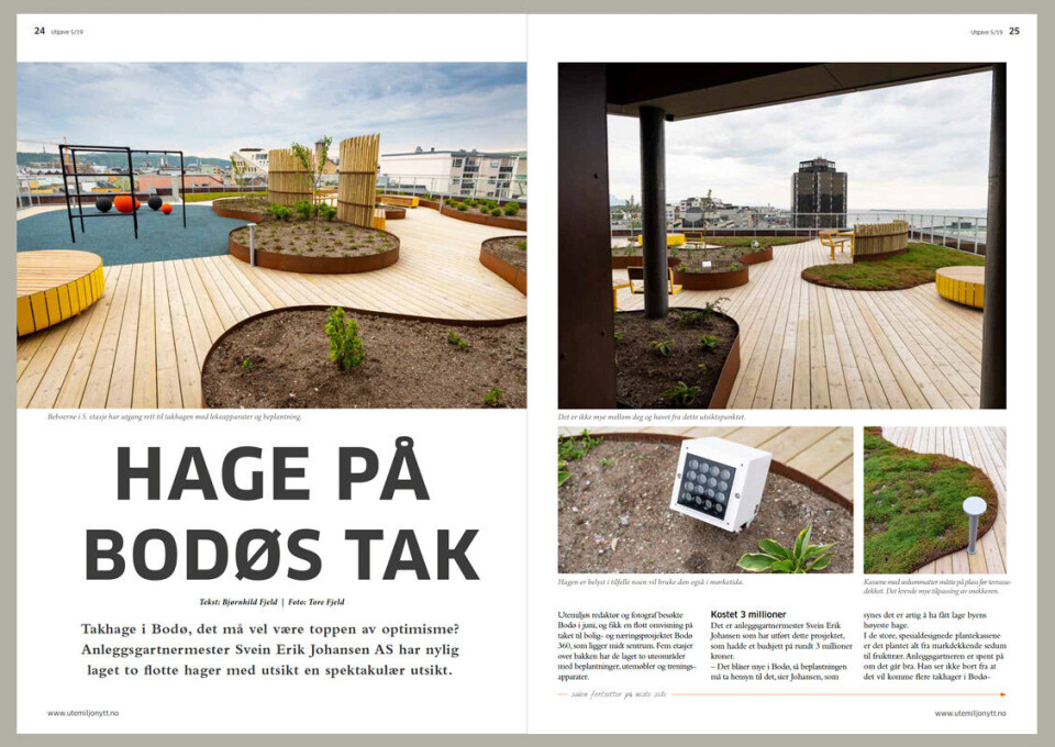 Utemiljø nr 5 på vei til abonnentene