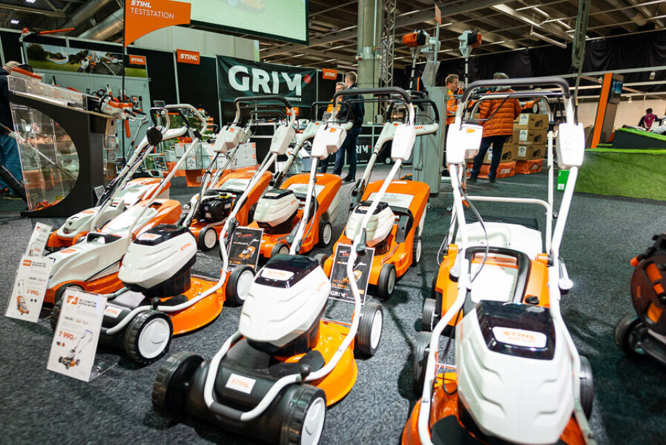 De fleste ønsker nå en gressklipper som går på batteri. Her er noe av utvalget fra Stihl.