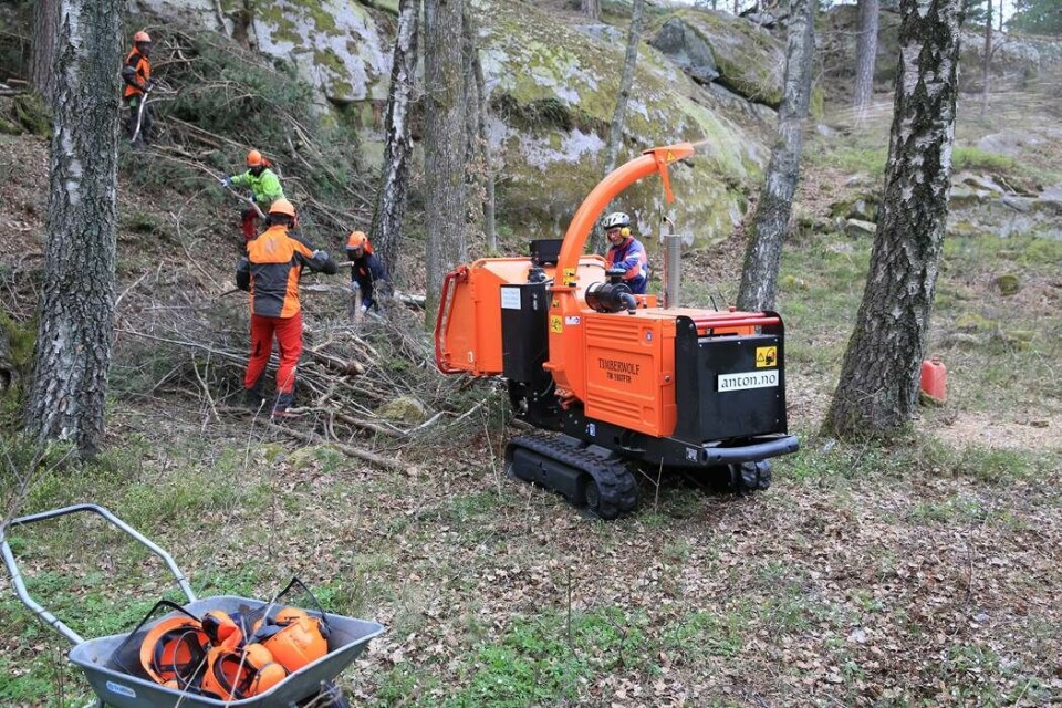 «Tømmerulven» som gjør hageavfall til hagegull «Tømmerulven» som gjør hageavfall til hagegull