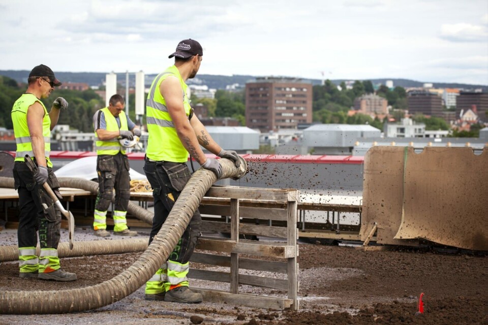 Utviklet lettvektsjord spesielt for takhager