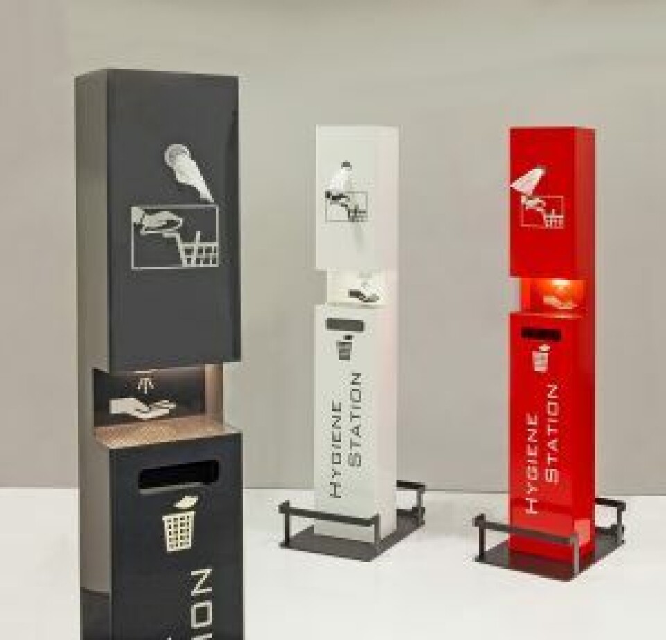 Bovend hygienestasjon kan leveres i ulike farger. Bovend hygienestasjon kan leveres i ulike farger.