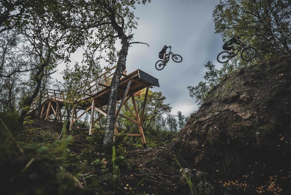 NESTE SOMMER!: Sykkelparken i Harstad byr på spektakulære hopp og ligger med kort vei til sentrum. Nå gleder store og små tøffinger seg til de igjen kan innta sykkelparken. (Foto: Dan Griffiths, Moonhead Media) Ødela fredagstacoen