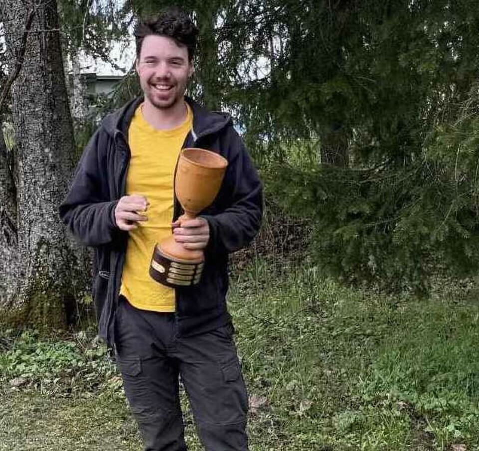 Daniel Holter-Hovind jobber til daglig i Aktiv Skogpleie.