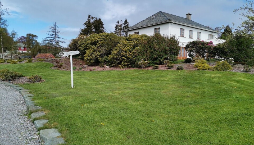 TIL MAMMA: Parken er dedikert til Inges mor; Ingebjørg Louise Halstensen, som elsket blomster