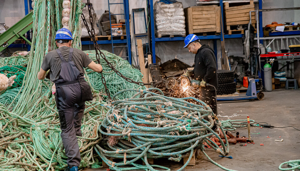 SENDER HAVETS SØPPEL TIL GJENVINNING: I 2023 samlet Nofir inn 8212 tonn med kasserte fiskeri- og oppdrettsredskaper