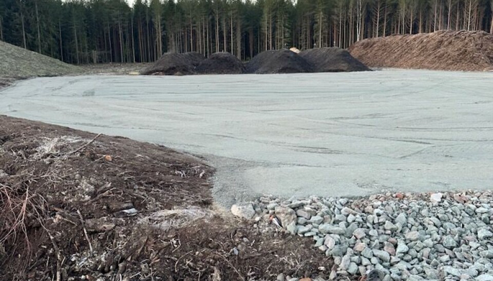 Her skal hage- og planteavfallet gjøre nytte for seg. (Foto: Bjørn Stolt, GIR)