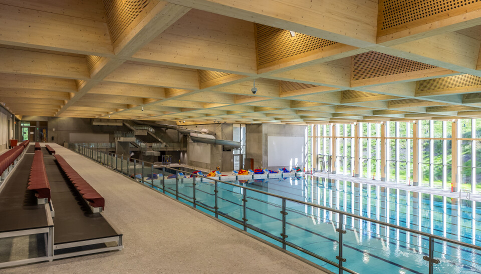 3000 DELER: Takkonstruksjonen er utviklet spesielt for Tøyenbadet og består av 3000 deler.